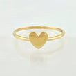 Anillo Corazon liso 0.85gr / T6 3/4 / Oro Amarillo 18K