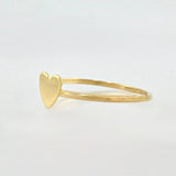 Anillo Corazon Liso 0.95gr / T6 / Oro Amarillo 18K *