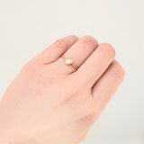 Anillo Corazon Liso 0.95gr / T6 / Oro Amarillo 18K *