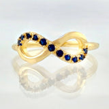 Anillo Infinitos 2gr / T8 / Oro Amarillo 18K