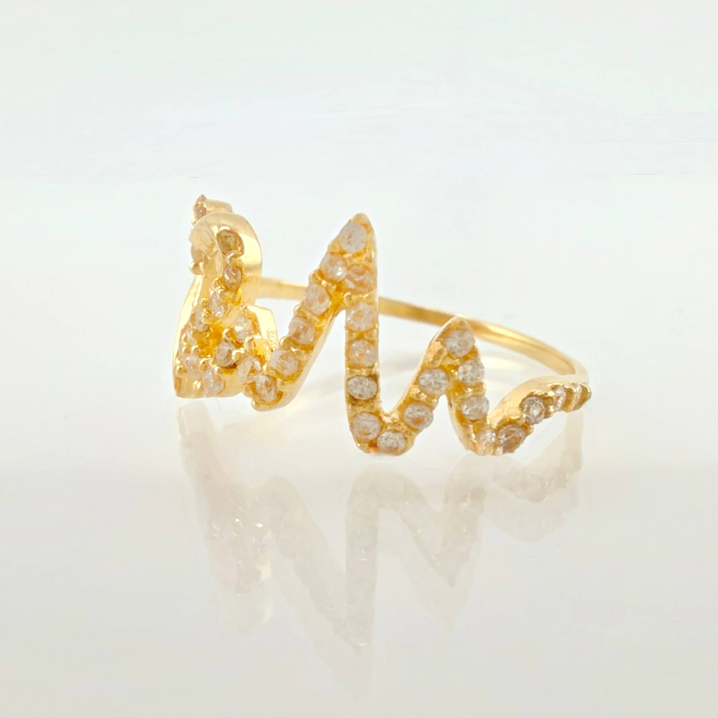 Anillo Latido Corazon 1.8gr / T7 1/2 / Oro Amarillo 18K