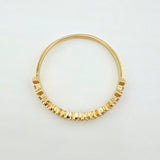 Anillo Ola Carril 1.25gr / T8 3/4 / Oro Amarillo 18K