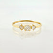 Anillo Solitario Trio 0.75gr / T6 3/4 / Oro Amarillo 18K *