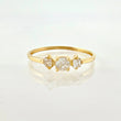 Anillo Solitario Trio 0.75gr / T5 / Oro Amarillo 18K *