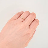 Anillo Solitario Trio 0.75gr / T5 / Oro Amarillo 18K *