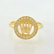 Anillo Corona Circular 2.6gr / T6 3/4 / Oro Amarillo 18K *