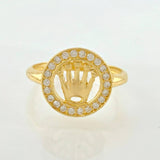 Anillo Corona Circular 2.6gr / T6 3/4 / Oro Amarillo 18K *