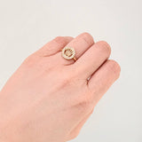 Anillo Corona Circular 2.6gr / T6 3/4 / Oro Amarillo 18K *