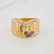 Anillo San Miguel 7.85g / T11 Tres Oros Amarillo Blanco Negro 18K