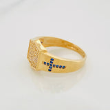 Anillo Escudo Cruz 4.35g / T10 1/4 Oro Amarillo 18K