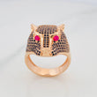 Anillo Pantera 9.7g / T10 3/4 Oro Rosa 18K