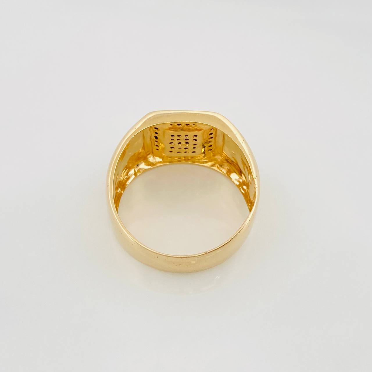 Anillo Corona 8.65g / T11 Dos Oros Amarillo Blanco 18K