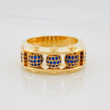 Anillo Bolas de Fuego 11.8g / T10 3/4 Oro Amarillo 18K