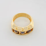 Anillo Bolas de Fuego 11.8g / T10 3/4 Oro Amarillo 18K