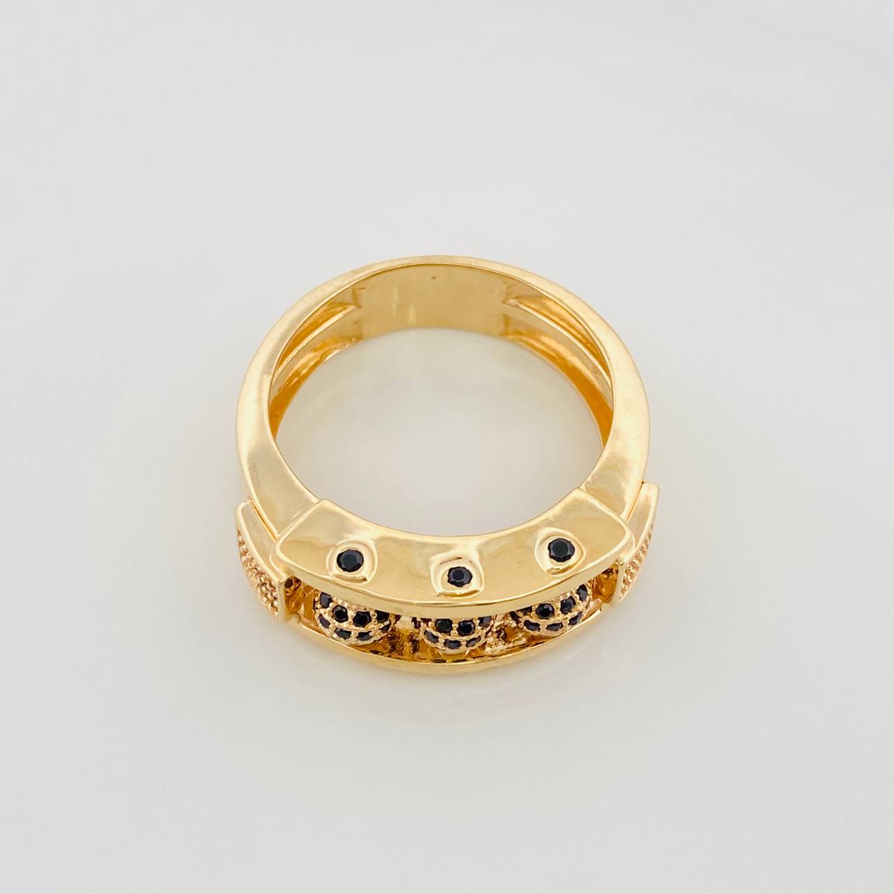 Anillo Bolas de Fuego 9.2g / T11 Oro Amarillo 18K