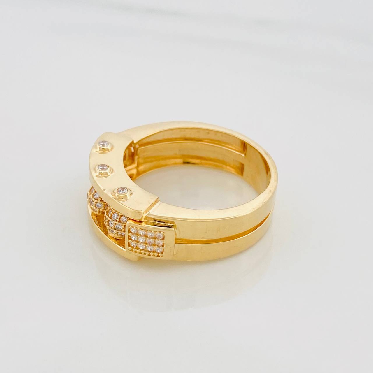 Anillo Bolas de Fuego 11.35g / T11 Oro Amarillo 18K