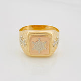 Anillo Ancla 3.55g / T11 1/2 Tres Oros 18K