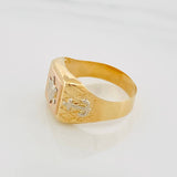 Anillo Ancla 3.55g / T11 1/2 Tres Oros 18K