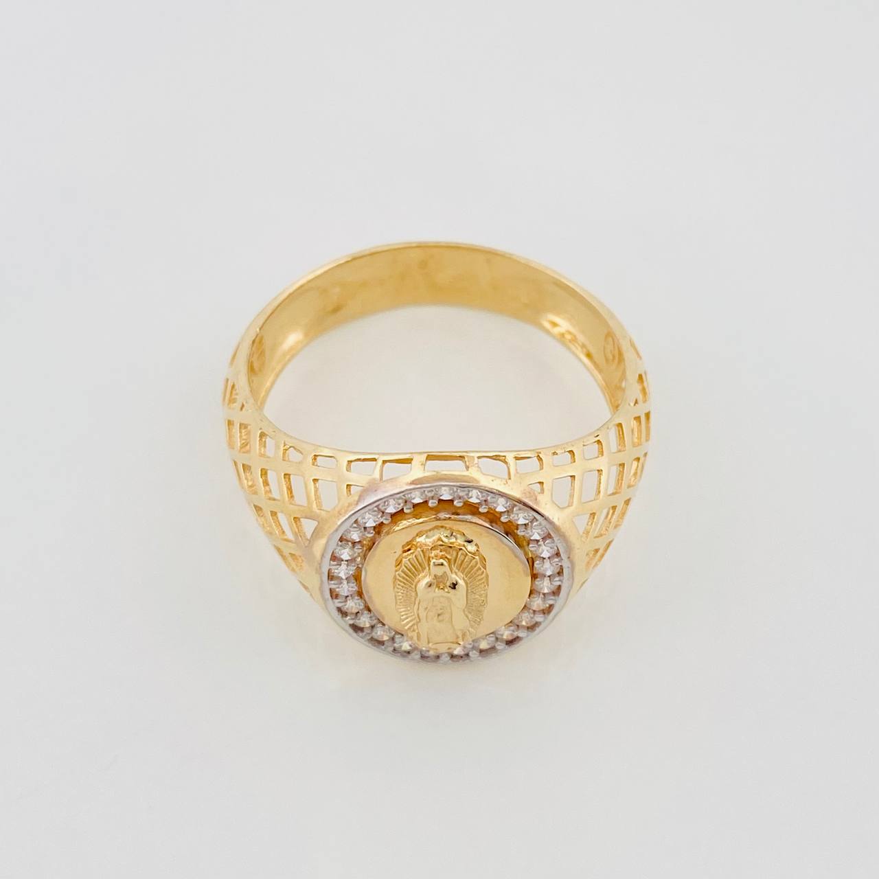 Anillo Virgen Guadalupe 4.85g / T10 Oro Amarillo 18K