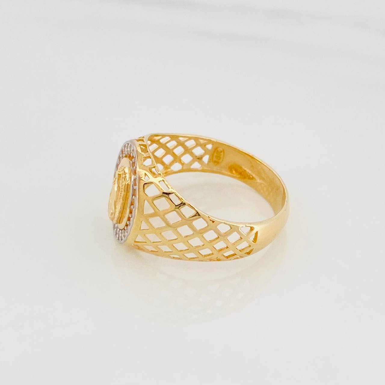 Anillo Virgen Guadalupe 4.85g / T10 Oro Amarillo 18K