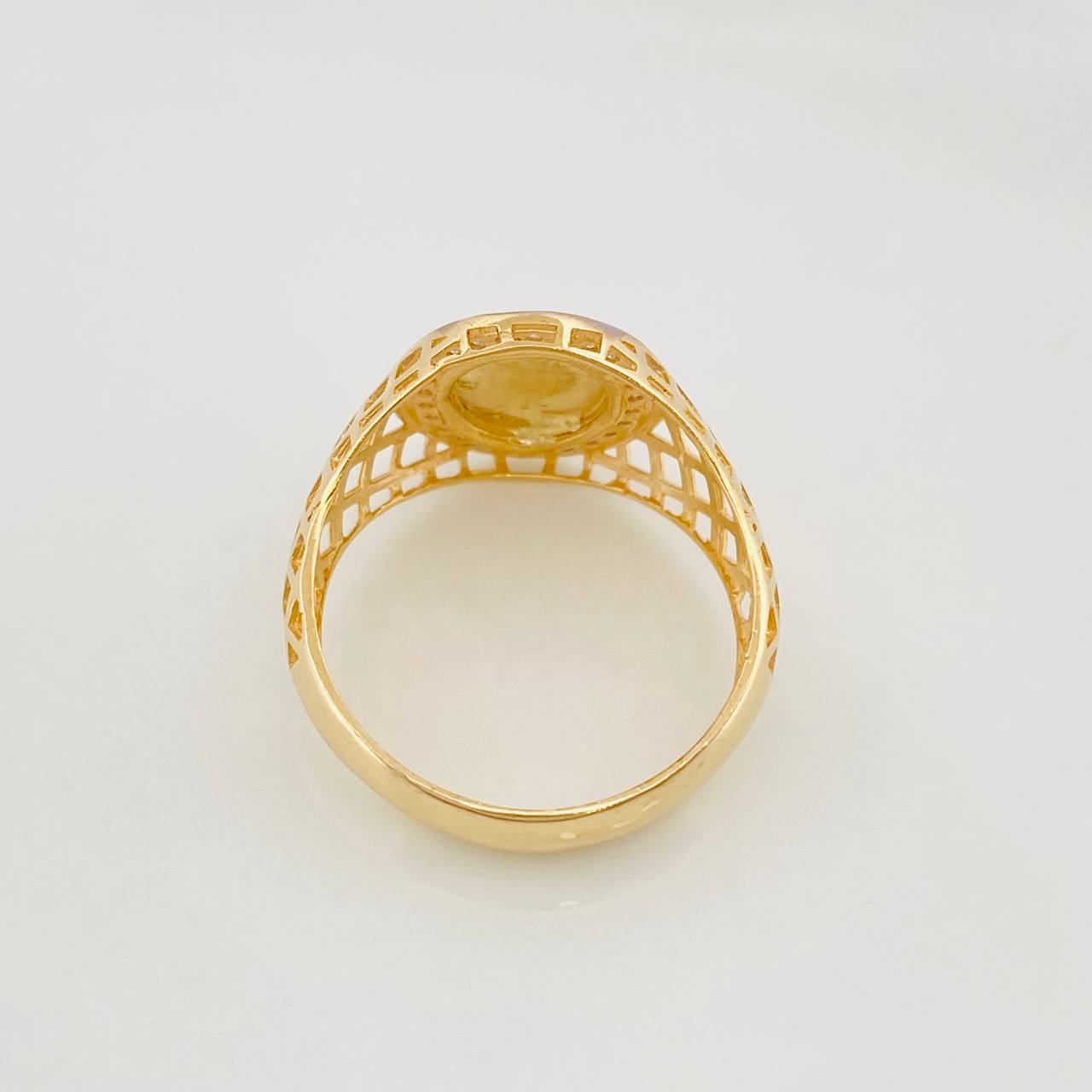 Anillo Virgen Guadalupe 4.85g / T10 Oro Amarillo 18K