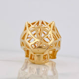 Anillo Pantera Filigrana 13.35g / T10 3/4 Oro Amarillo 18K