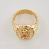 Anillo Virgen Guadalupe 7.85g / T8 1/2 Oro Amarillo 18K