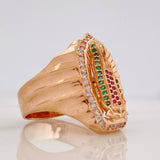 Anillo Virgen Guadalupe 10g / T11 1/2 Oro Rosa 18K
