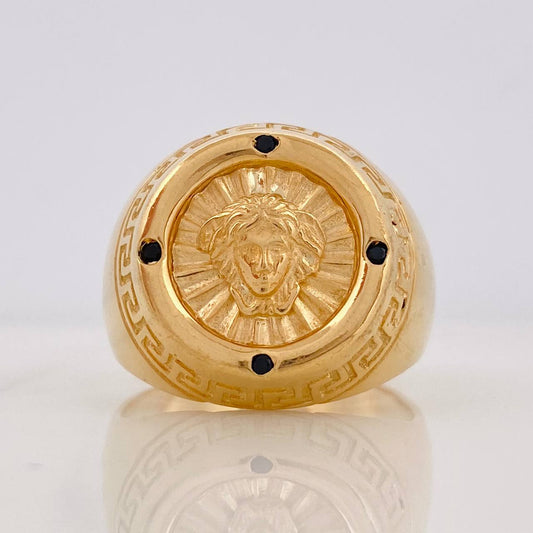Anillo Medusa 10.1g / T10 1/2 Oro Amarillo 18K