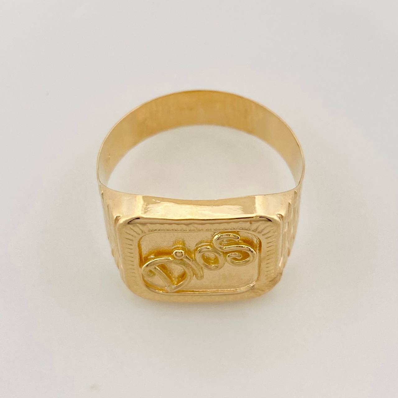 Anillo Dios 3.35g / T9 1/2 Oro Amarillo 18K
