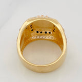 Anillo Corona 14.55g / T8 3/4 Tres Oros 18K