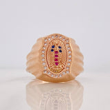 Anillo Virgen Guadalupe 5.9g / T7 3/4 Oro Rosa 18K