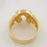 Anillo Herradura de Caballo 12.95g / T10 1/2 Oro Amarillo 18K