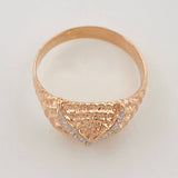 Anillo Buho 4.2g / T9 1/2 Dos Oros Blanco Rosa 18K