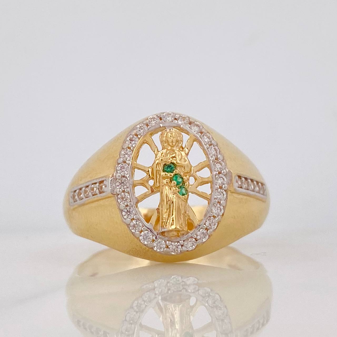 Anillo San Judas 5.5g / T9 3/4 Oro Amarillo 18K
