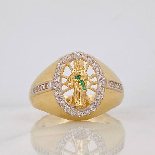 Anillo San Judas 5.5g / T9 3/4 Oro Amarillo 18K