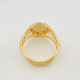 Anillo Signo Peso 5.45g / T11 1/2 Dos Oros Amarillo Rosa 18K