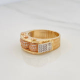 Anillo Bolas de Fuego 11.8g / T9 3/4 Tres Oros 18K