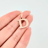 Dije Letra D 2.2gr / 2.05cm / Oro Rosa Nac.Esp. 18K