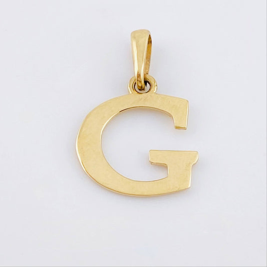 Dije Letra G 1.65gr / 2.05cm / Oro Amarillo 18K