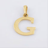 Dije Letra G 1.65gr / 2.05cm / Oro Amarillo 18K