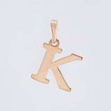Dije Letra K 2gr / 2.05cm / Oro Rosa Nac.Esp. 18K