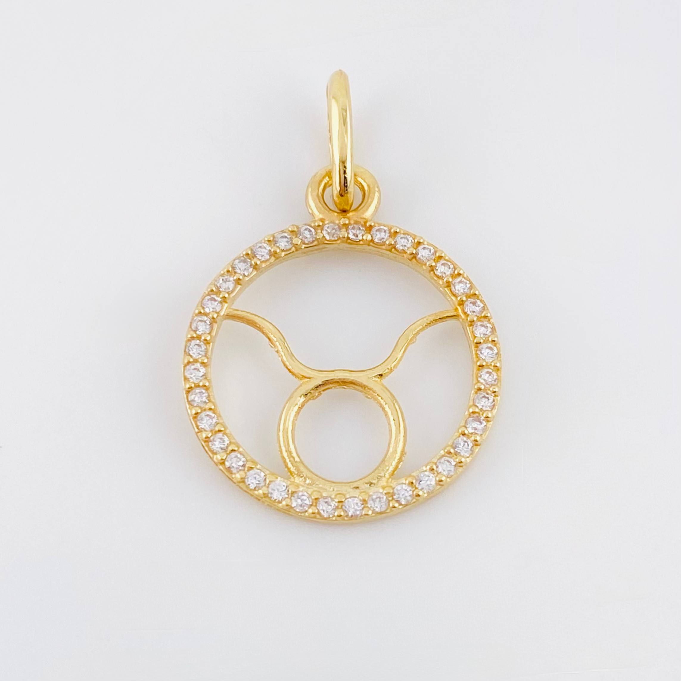 Dije Signo Tauro 1.25gr / 2.05cm / Oro Amarillo 18K