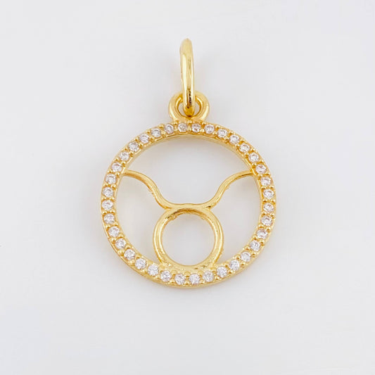 Dije Signo Tauro 1.35gr / 2.05cm / Oro Amarillo 18K