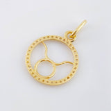 Dije Signo Tauro 1.25gr / 2.05cm / Oro Amarillo 18K