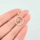 Dije Signo Tauro 1.25gr / 2.05cm / Oro Amarillo 18K