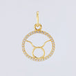 Dije Signo Tauro 1.25gr / 2.05cm / Oro Amarillo 18K