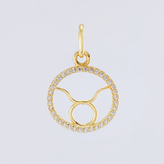 Dije Signo Tauro 1.25gr / 2.05cm / Oro Amarillo 18K