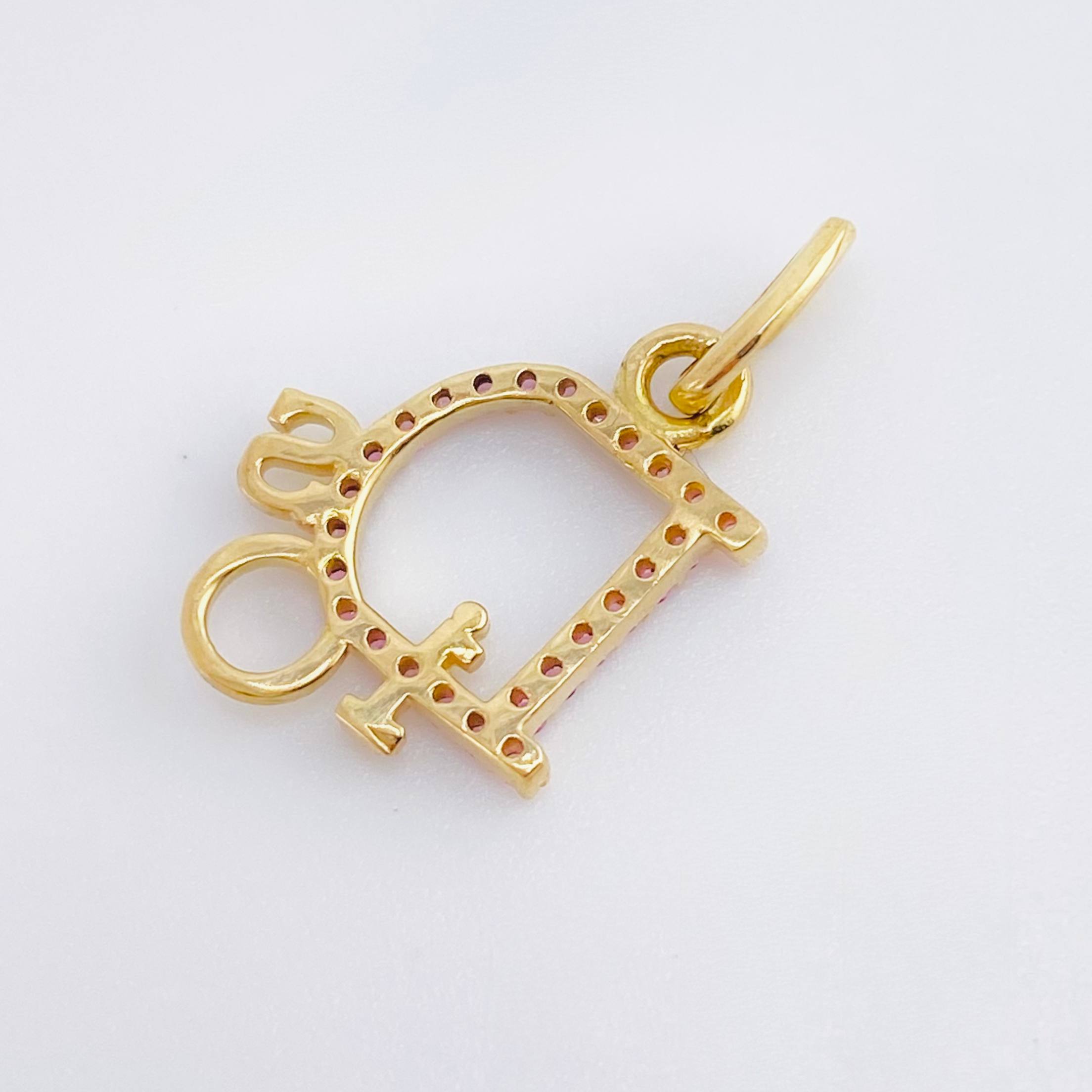 Dije Dios 1.05gr / 2cm / Oro Amarillo 18K *