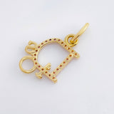 Dije Dios 1.05gr / 2cm / Oro Amarillo 18K *
